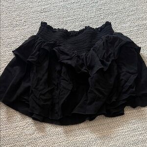 Black Ruffled Tiered Women's Skirt - Brand Unspecified